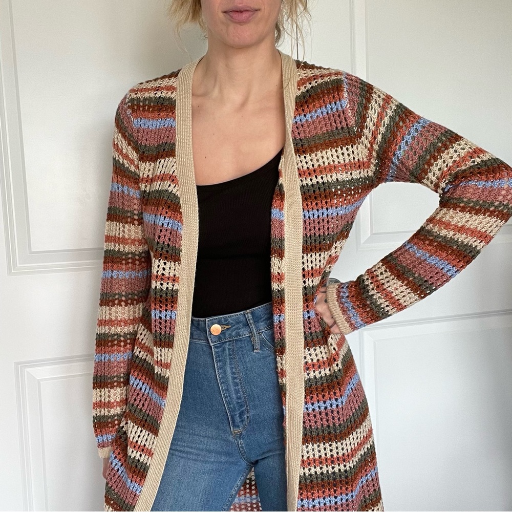 Rue 21 Knit Multi Color Cardigan